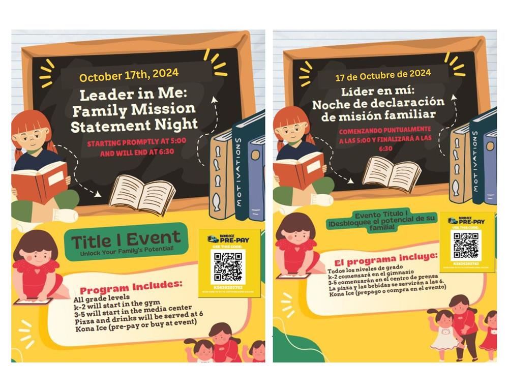 Leader In Me Family Mission Statement Night